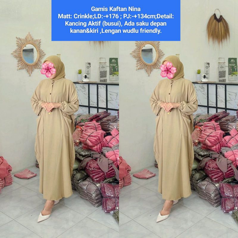 Gamis Crinkle / Gamis Crinkle Tali / Gamis Crinkle Premium / Gamis Crinkle Murah / Gamis Crinkle Ter