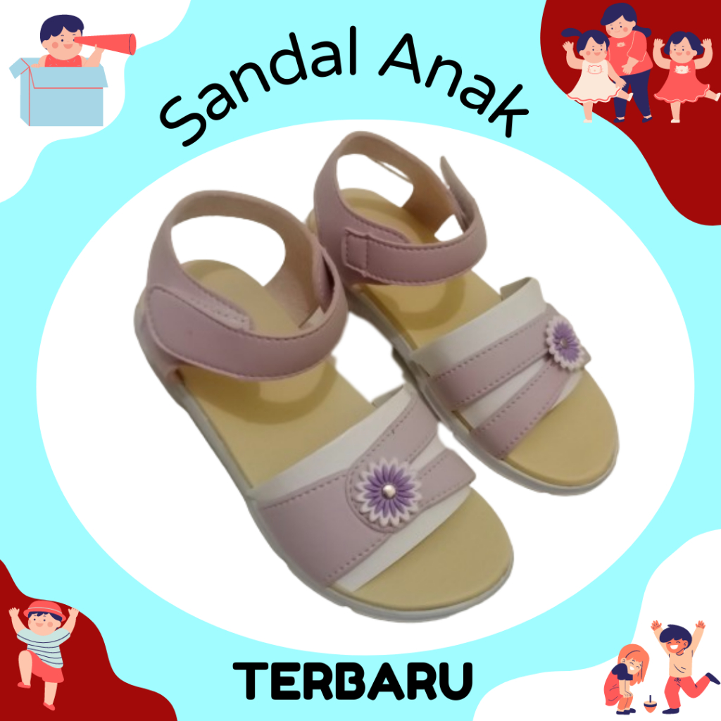 Sandal anak Perempuan Model Terbaru Size 31-35