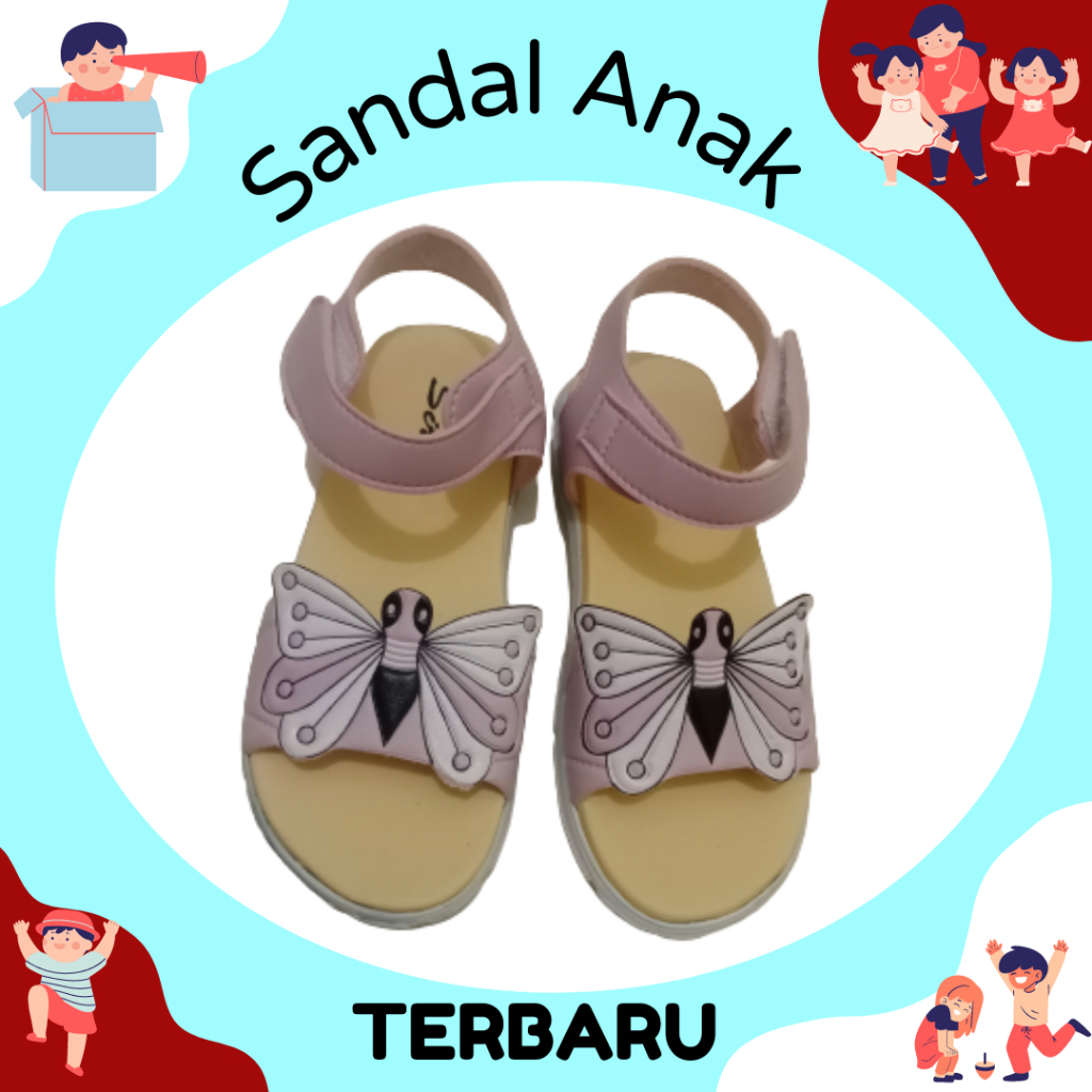 Sandal anak Perempuan Model Terbaru Size 31-35