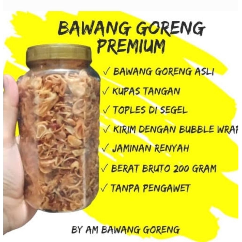 bawang goreng premium|bawang goreng