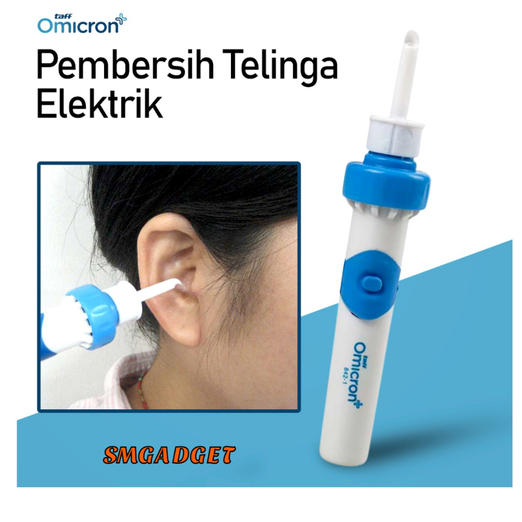TaffOmicron Pembersih Telinga Elektrik Portable Portabel