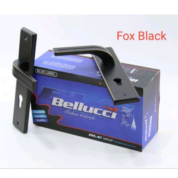 Kunci Pintu Tanggung Bellucci FOX BL / Kunci Bellucci Hitam / Kunci Pintu 20 cm Fullset PREMIUM