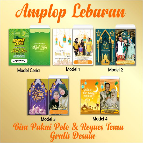 

AMPLOP LEBARAN CUSTOM FOTO DAN NAMA - AMPAU LEBARAN - FOTO CUSTOM