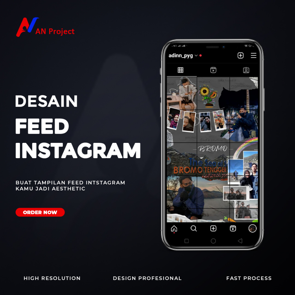 Jasa Desain Feed Instagram Nyambung/Feed Instagram