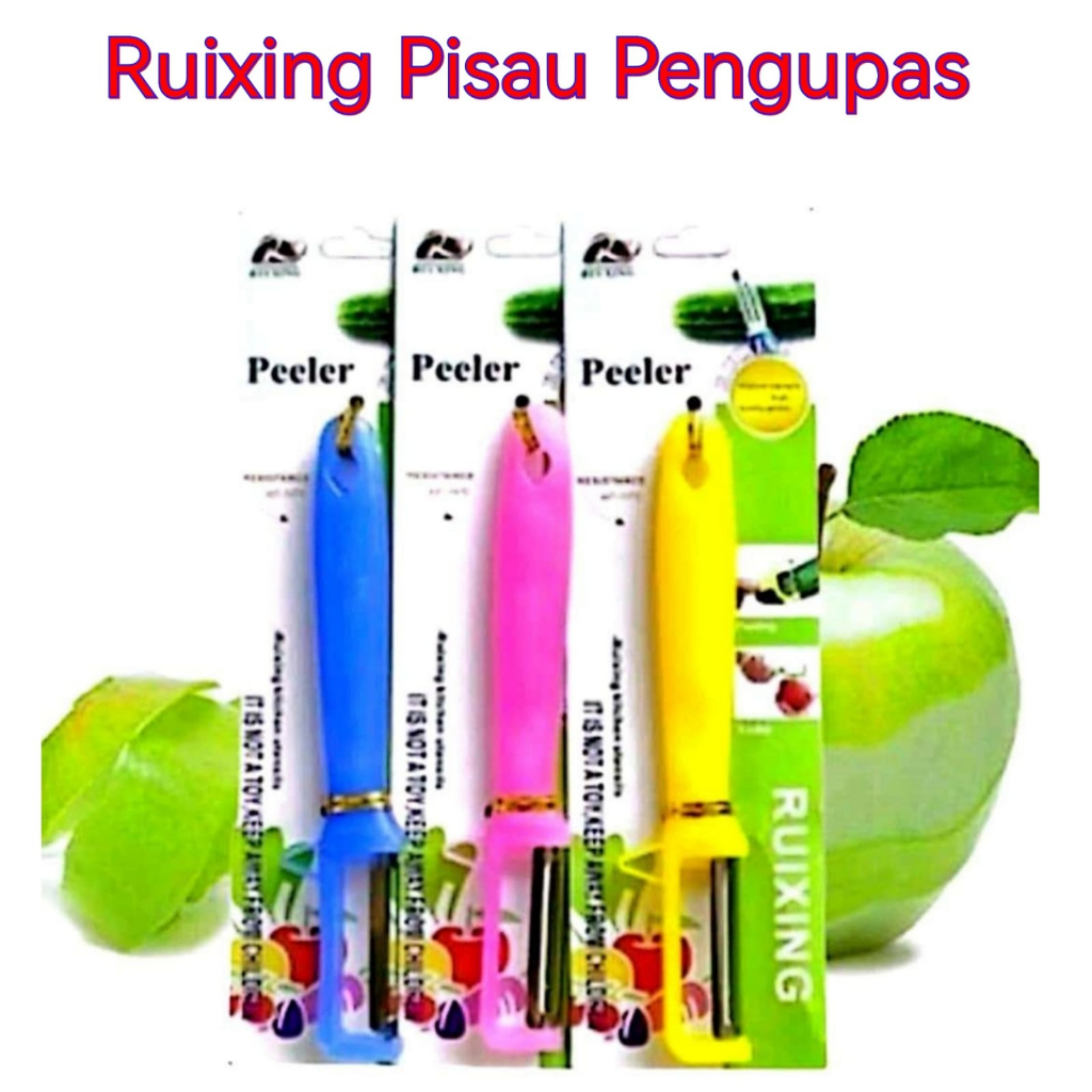 Ruixing Pisau Pengupas Buah &amp; Sayur Peeler