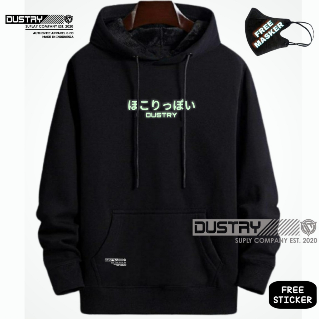 Sweater Hoodie Pria Distro Original Warna Polos Hitam Maroon Unisex Cewek Cowok Keren Bahan Tebal Sw