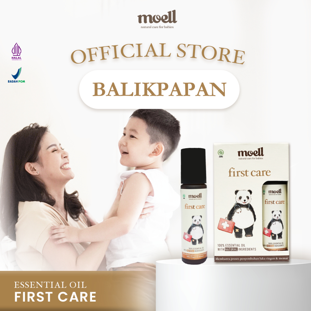 Moell First Care Natural Essential Oil Balikpapan / Untuk Luka Memar &amp; Bengkak / BPOM