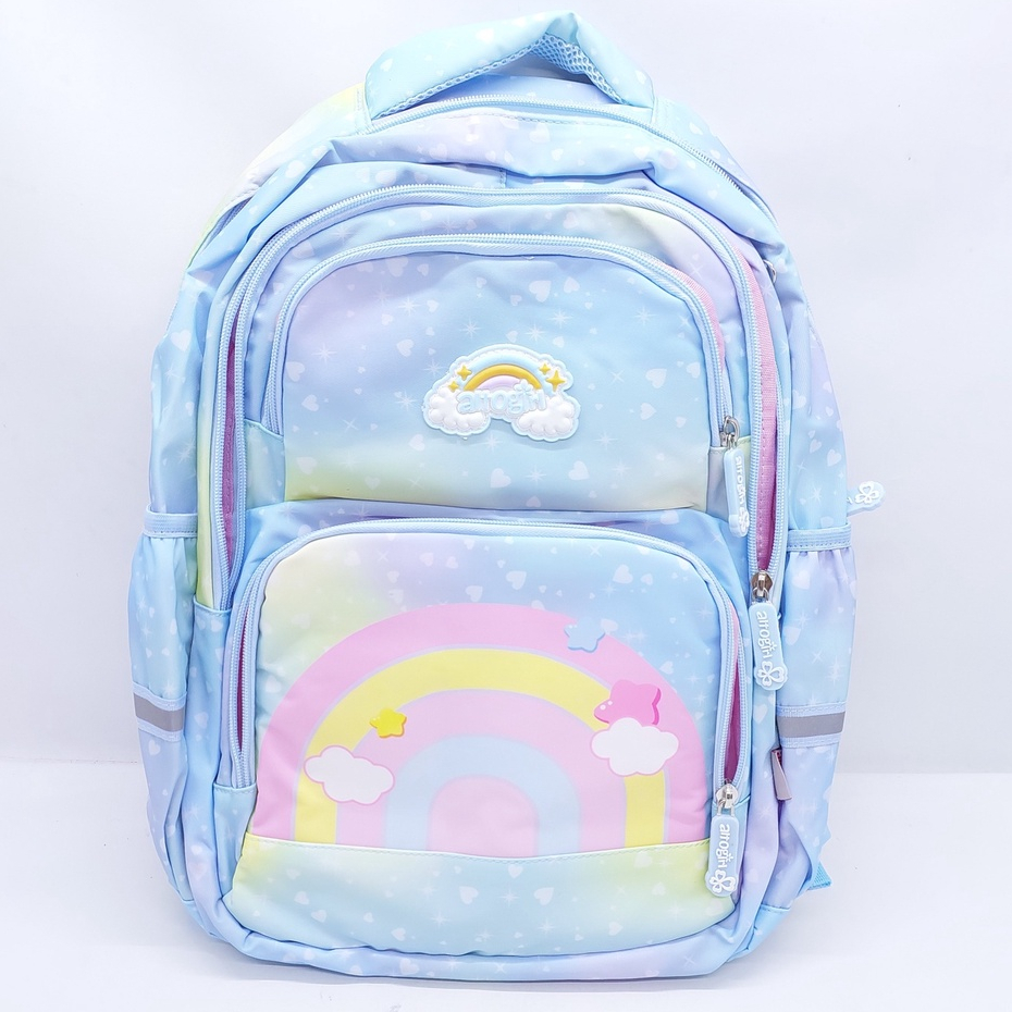 Tas Alto Girl Parasut Nilon Galaxy Rainbow 17 INCHI MURAH BARU ORIGINAL / Tas Sekolah ALTOGIRL SD SMP SMA KULIAH MOTIF PELANGI 17 INCHI ORI / TAS LAPTOP ALTOGIRL MOTIF RAINBOW 17 INCH MURAH / RANSEL SEKOLAH ALTOGIRL 17&quot;/ TAS PUNGGUNG ALTOGIRL 4 RUANG ORI