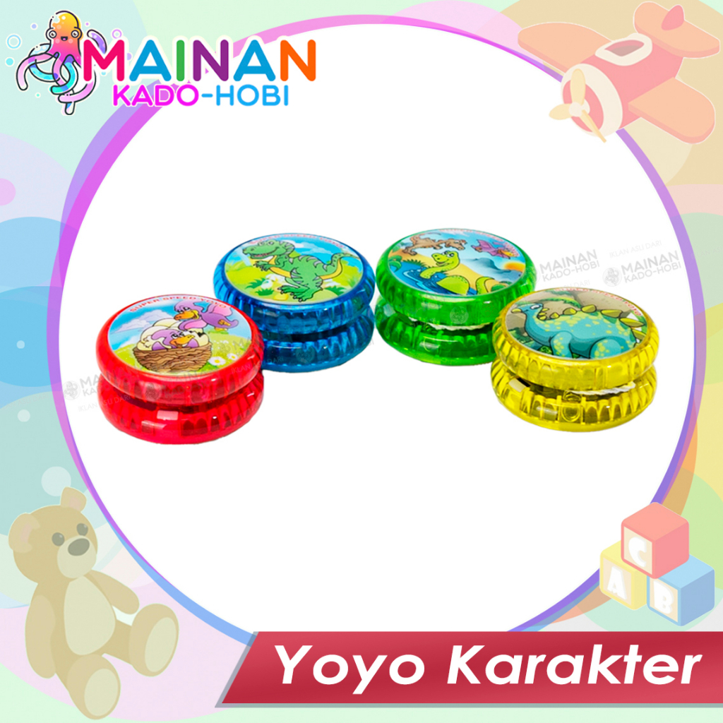 MAINAN EDUKASI ANAK YOYO TOYS KARAKTER DINO