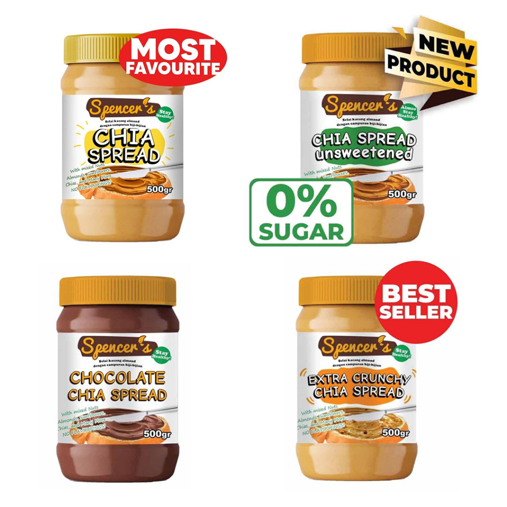 

[HD] Selai Almond Spencers Chia Spread 500gr