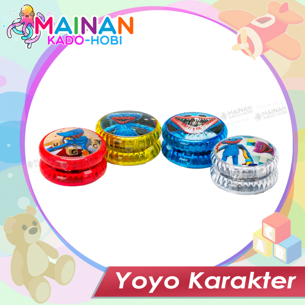 MAINAN EDUKASI ANAK UNISEX YOYO TARIK KARAKTER MONSTER