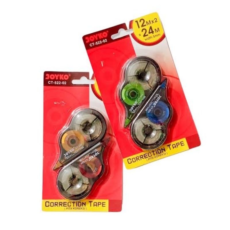 

Tipe-X Trondol Tipe-X Roll Joyko CT 522-02 2x12m (Pcs)