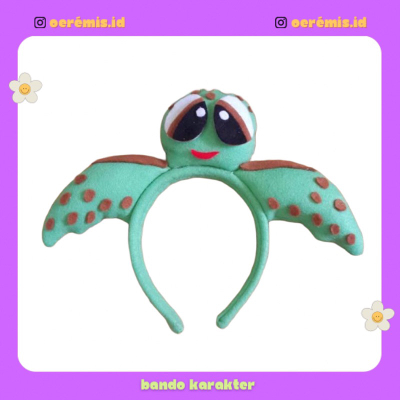 BANDO KARAKTER PENYU LAUT / BANDO COSPLAY HEWAN LAUT PENYU / BANDO PENYU FLANEL