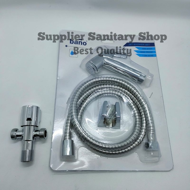 JET SHOWER PAKET STOP KRAN/TOILET SHOWER CHROME/SHOWER CEBOK/BIDET