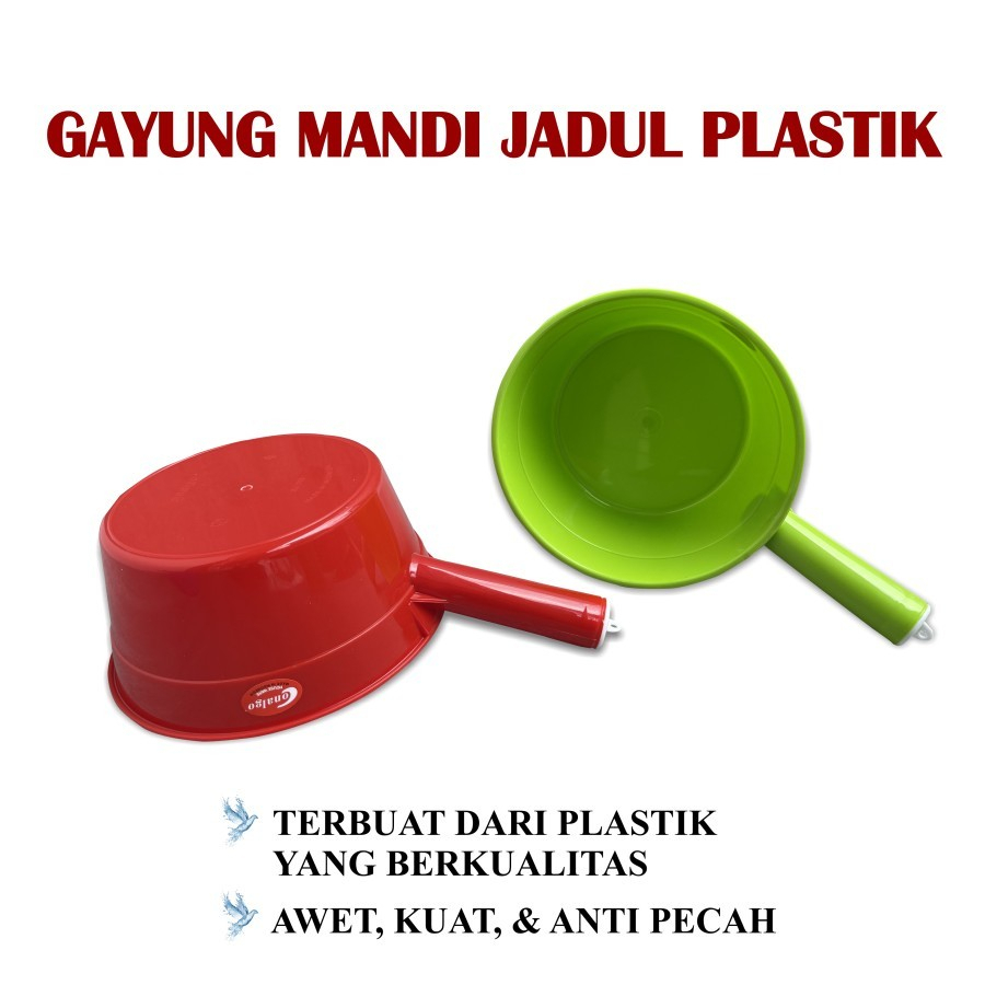 Gayung Air Plastik Jadul Conalgo / Gayung Mandi Lebar Besar / Cedok Air