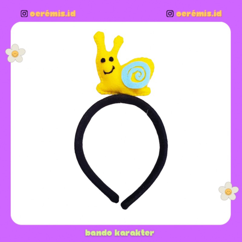 BANDO KARAKTER SIPUT SNAIL / BANDO HEWAN SIPUT SNAIL / BANDO FLANEL SIPUT