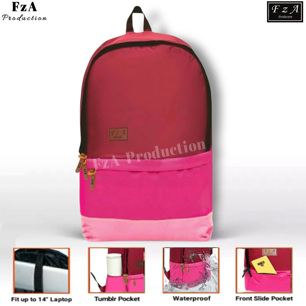 FzA Official - Tas Ransel Distro Original Casual pria Wanita / Tas Ransel Laptop / Backpack Sekolah Kuliah Distro Original Tas Punggung Laptop - PPRC