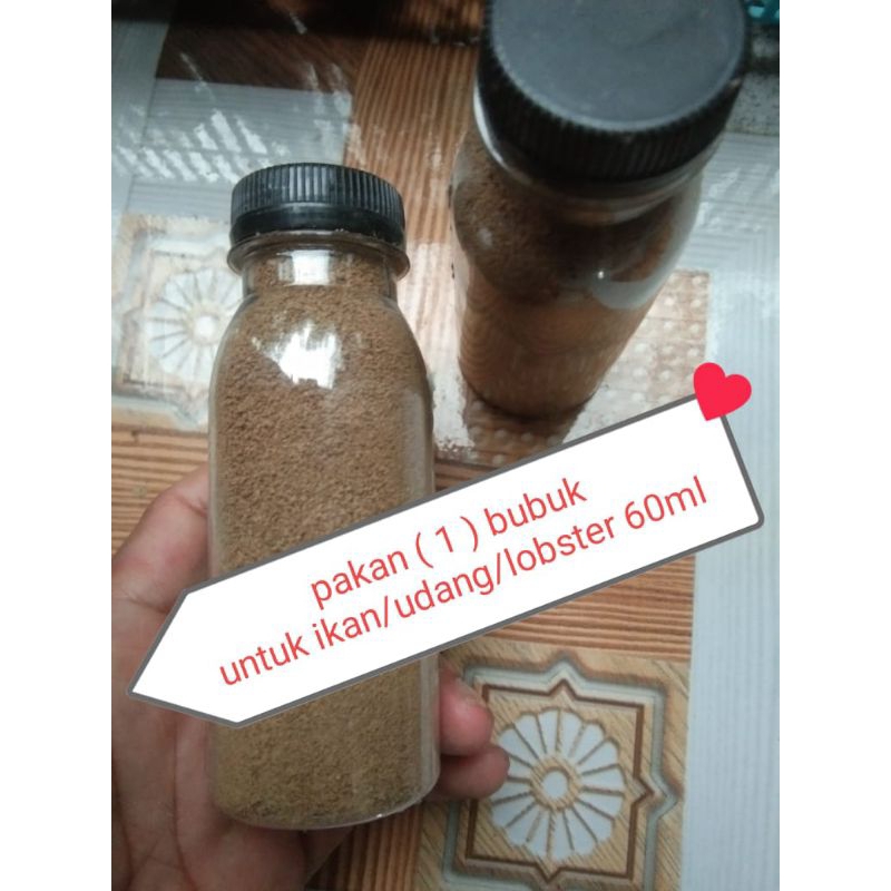 pelet tenggelam / pelet terapung / pelet bubuk / ukuran 60ml