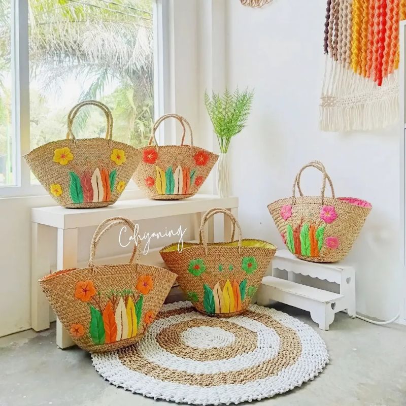 Tas Mendong Sulam / Tas Anyaman/ Tas Jogja