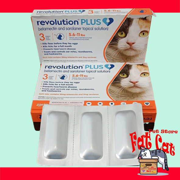 Revolution orange plus obat kutu kucing dewasa per Tube