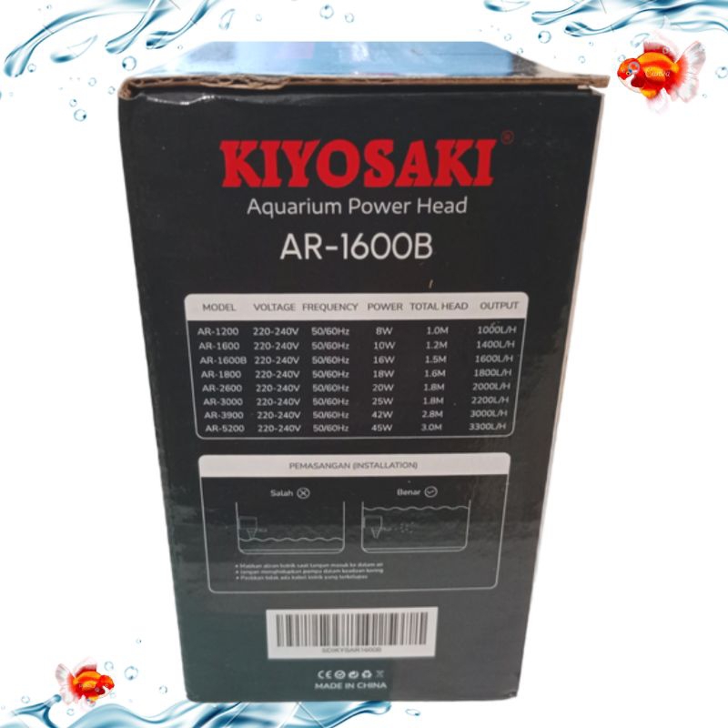 Promo Murah Pompa Aquarium Aquascape KIYOSAKI AR 1600B