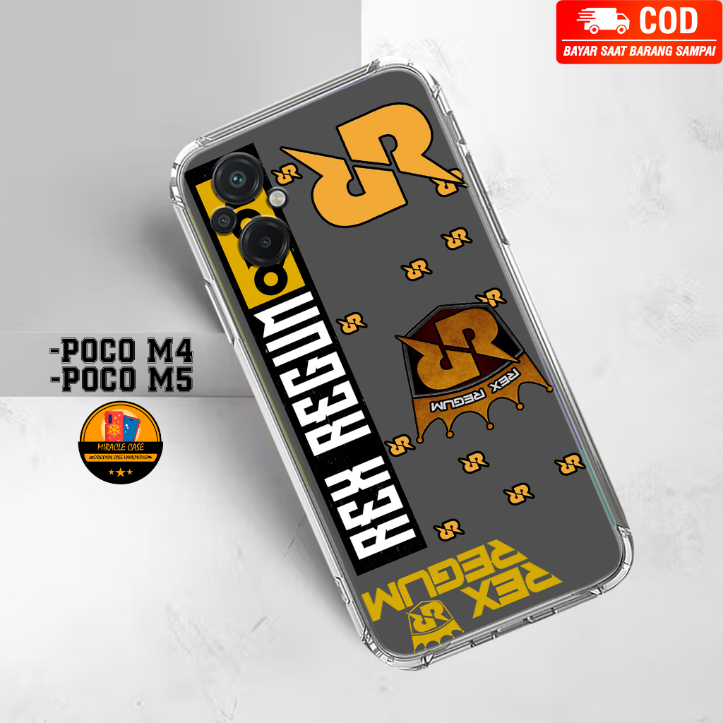 Case POCO M4 / POCO M5 - Casing POCO M4 / POCO M5 Terbaru 2023 MIRACLE CASE [ RRQ ] Silikon POCO M4 