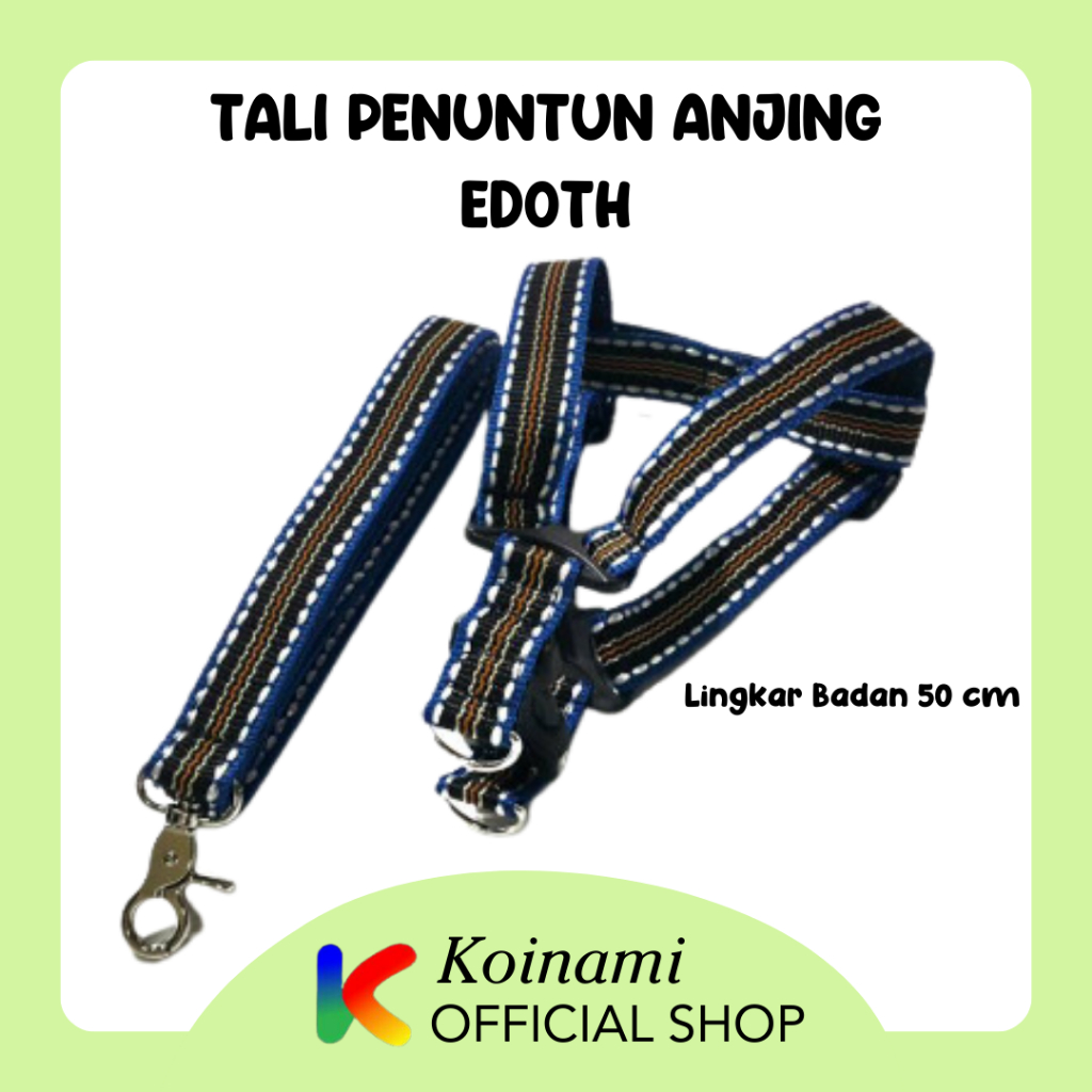 TALI PENUNTUN ANJING STRIP S EDOTH / harness badan / acc hewan / pet / dog small