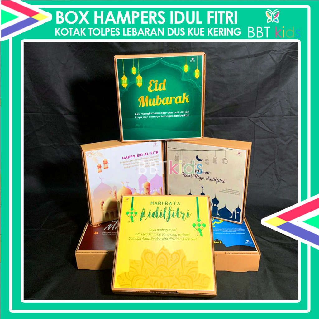 BOX HAMPERS IDUL FITRI KOTAK TOLPES LEBARAN DUS KUE KERING