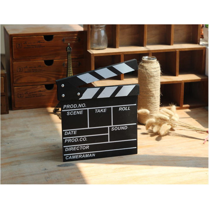 Woopower Profesional Clapper Board Wood Classical Woopower Props Decorate