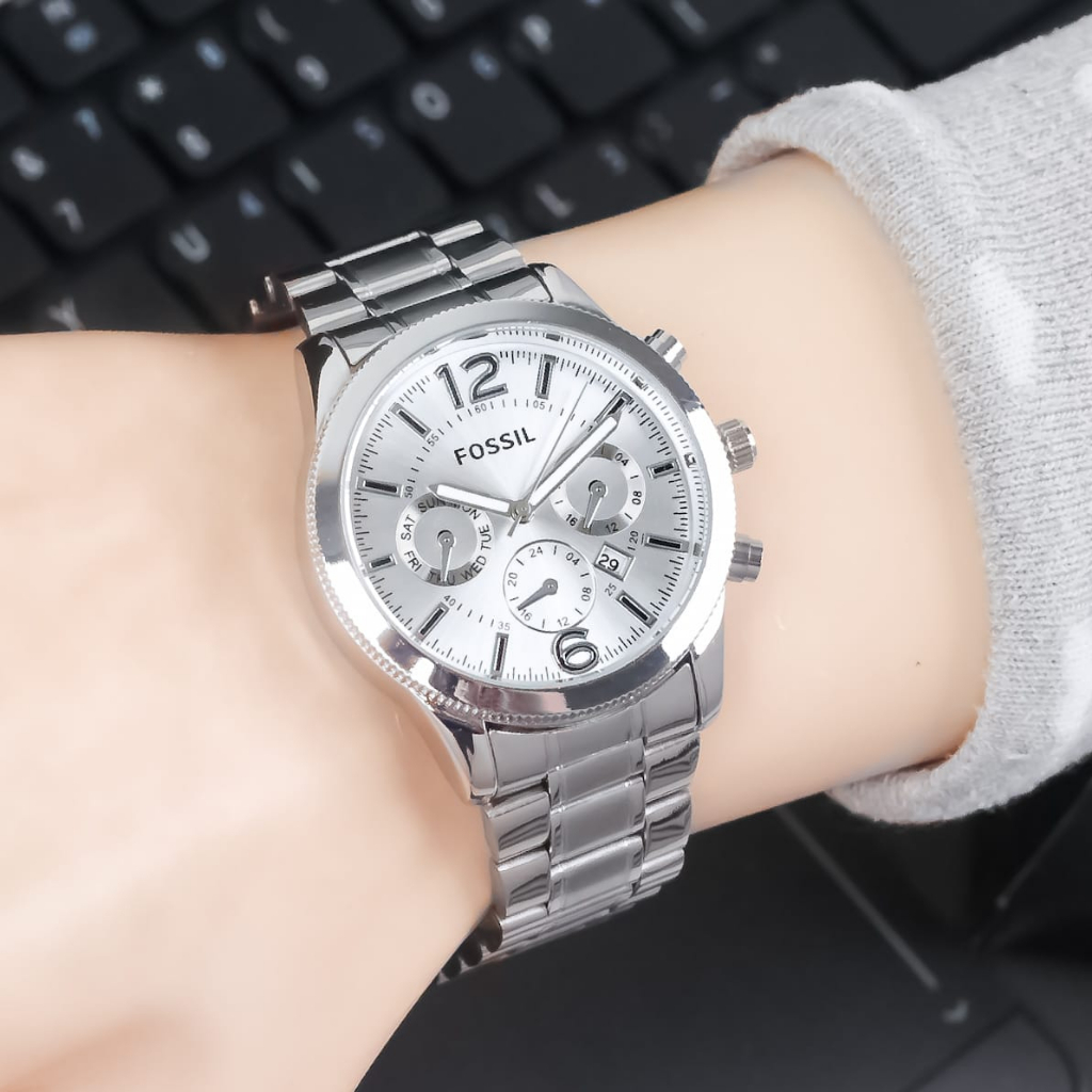 JAM TANGAN WANITA TERBARU/JAM TANGAN WANITA CHRONOGRAPH FASHION/JAM TANGAN RANTAI STAINLESS STEEL/