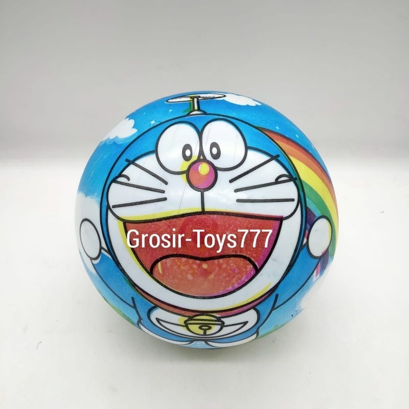 (SNI) Bola Karet Karakter Doraemon / Mainan Bola Karet