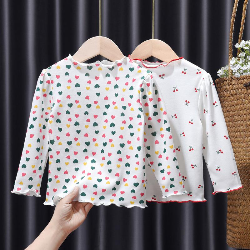 VS - Baju Anak Perempuan - Atasan Turtle Neck Anak Motif Leaf Rib / Atasan Top Anak Perempuan Usia 1-5 Thn