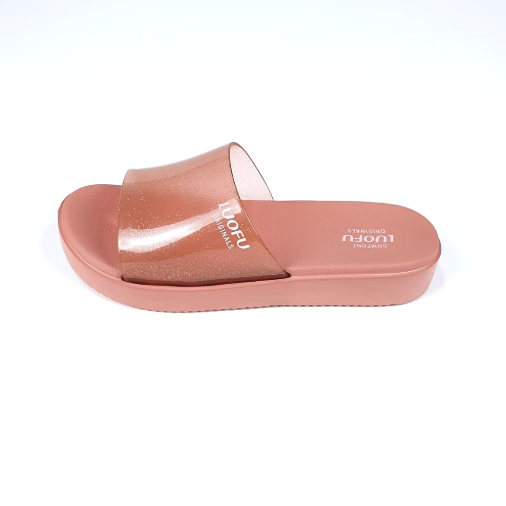 LUOFU ORIGINAL sandal karet empuk murah wanita sendal cewek sendal rumah import E7199A2-TF6B