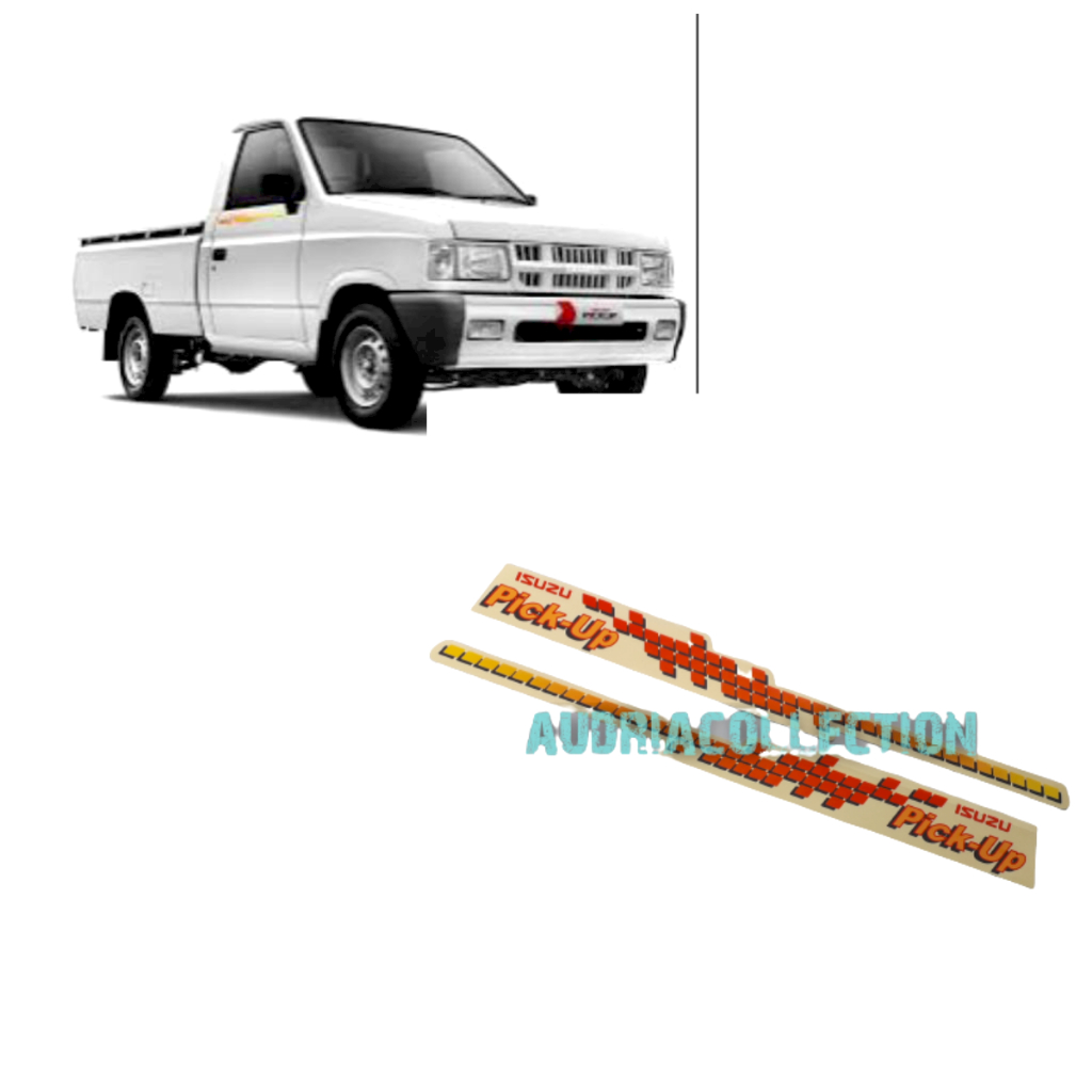 Sticker Striping Body Lis Mobil Pick Up Isuzu