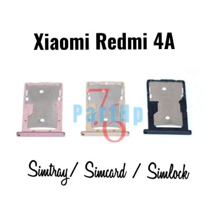 Simtray Tempat Kartu SIM Xiaomi Redmi 4A - Simcard Simlock Simslot