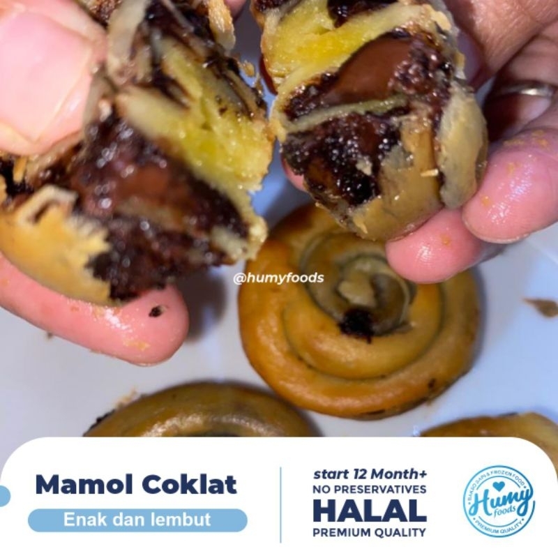 KUE MAMOL ISI COKLAT &amp; KACANG HIJAU (10pcs) Homemade no pengawet