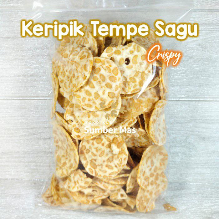 

Keripik Tempe Sagu Berat 500 gram / Kripik Tempe Renyah /Cemilan Keripik Tempe