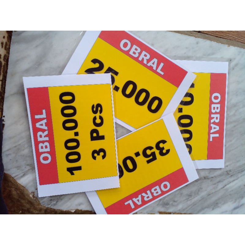 

PRINT HARGA OBRAL + LAMINATING