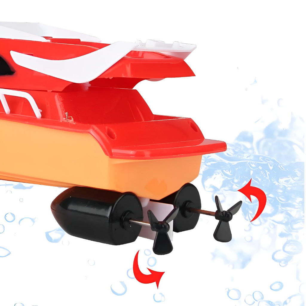 RC Speed Boat Mainan Kapal Remote Control Anak Laki Laki 3-4-5-6-7 Tahun | Hadiah Ulang Tahun Anak Cowok