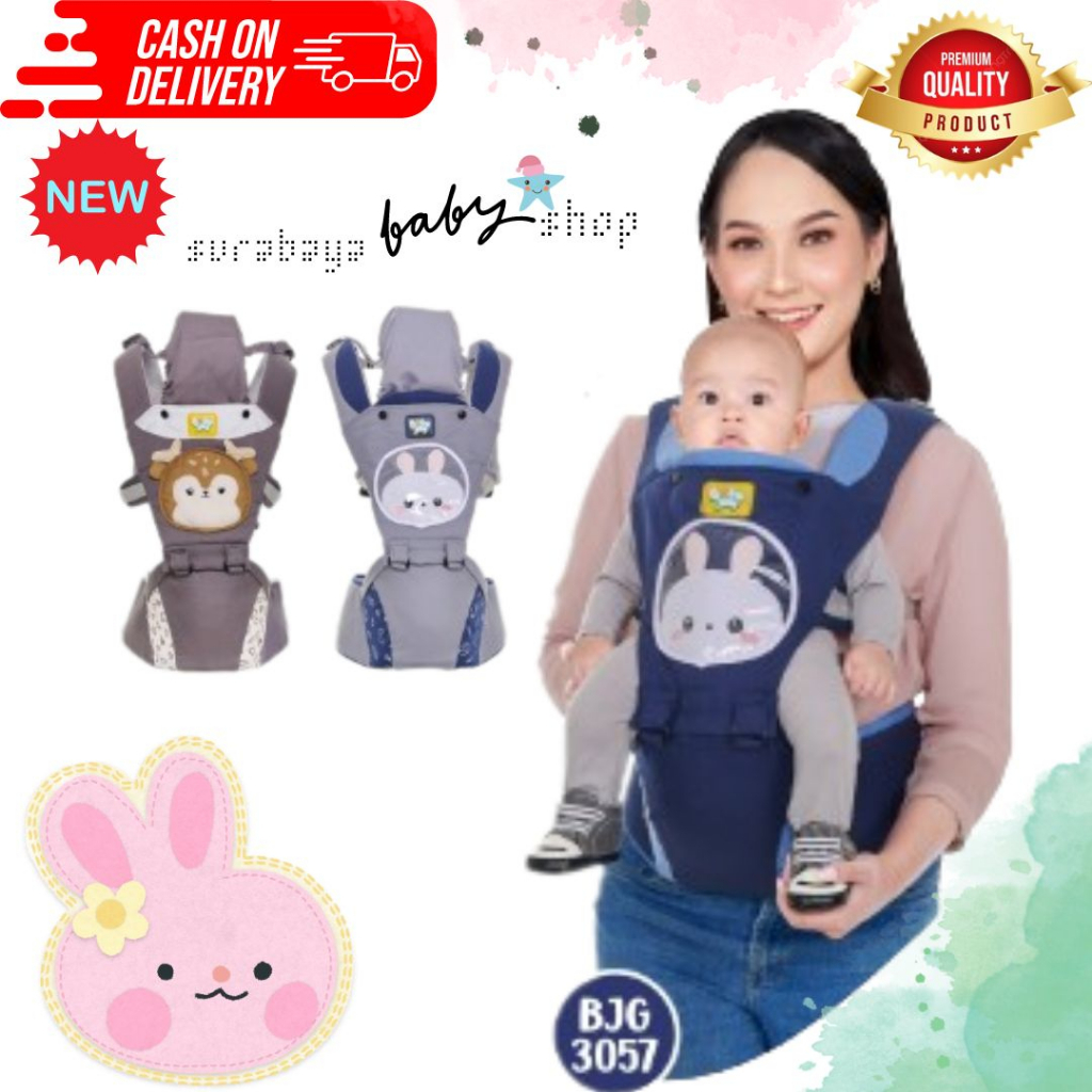 BABY JOY GENDONGAN HIPSEAT SERIES WOOLLY / BIBOP / MOCHI / LITTLE DEER