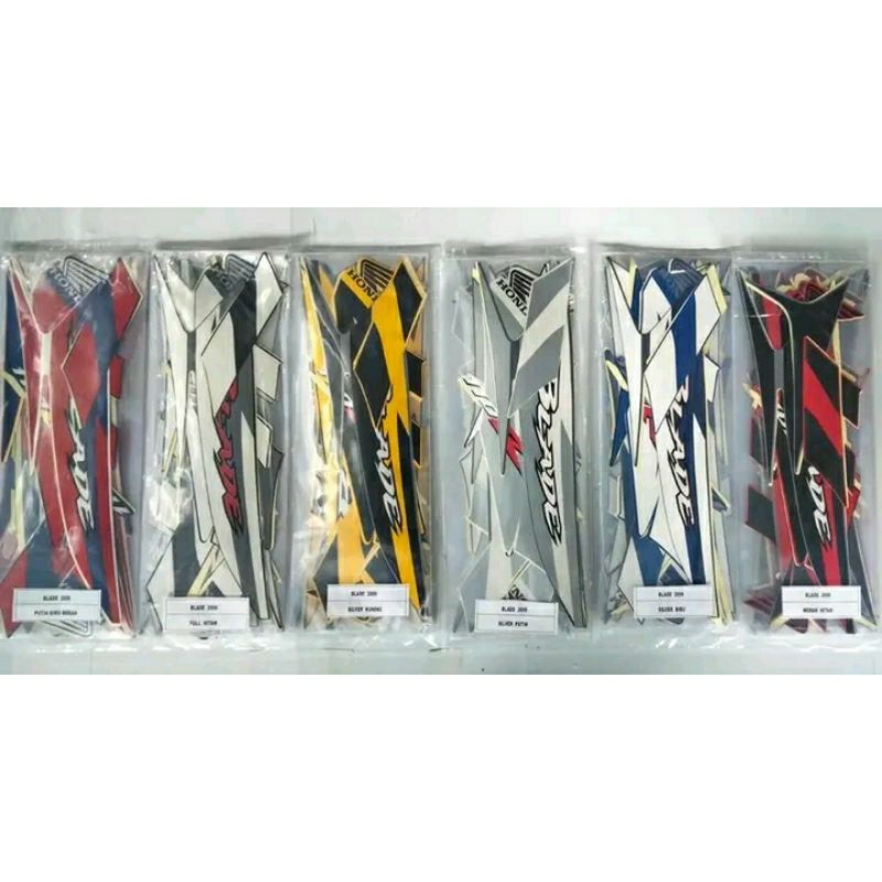 STRIPING STIKER ORI HONDA BLADE 2009-2011 FILL BODY REPSOL