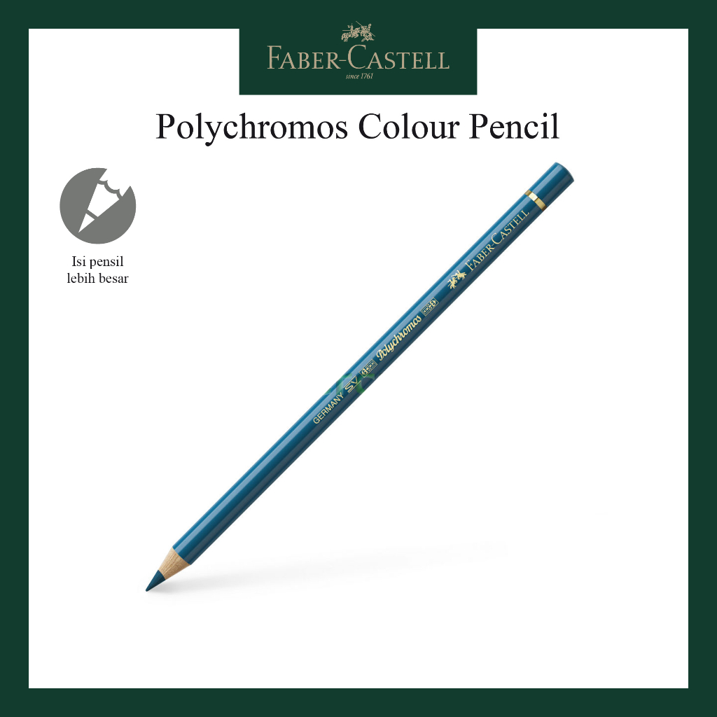 

Pensil Polychromos Faber Castell Helio Turquoise 110155