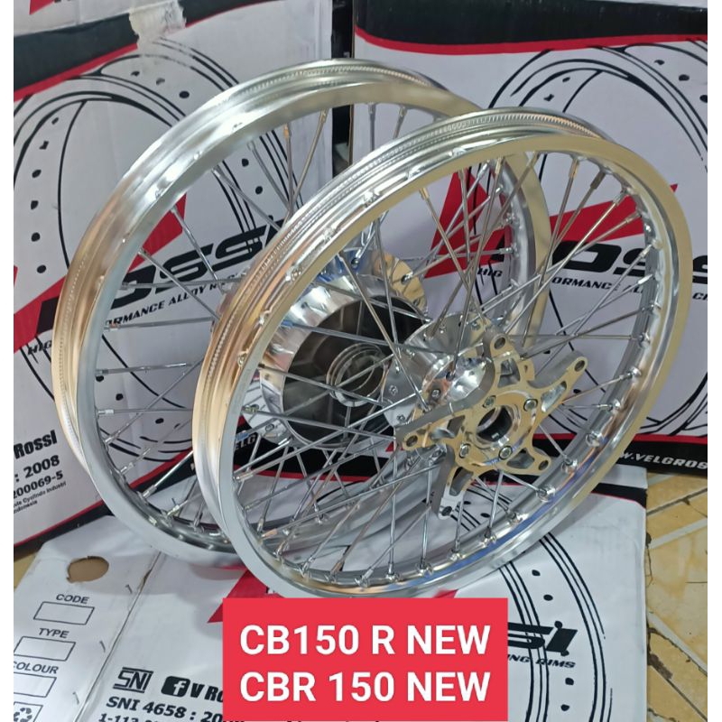 PAKETAN VELG JARI JARI RING 18 160 & 185 CBR New - CB150R StreetFire Sudah Satu Set Depan Belakang