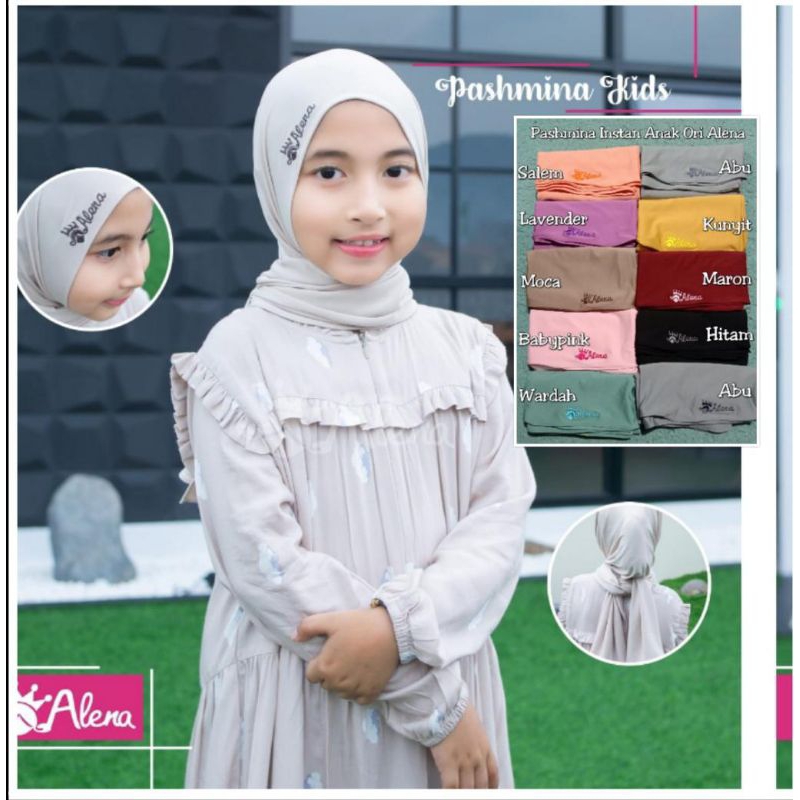 Hijab Pashmina instan Alena Anak