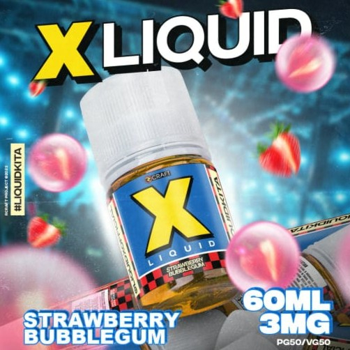 Liquid X Strawberry Bubblegum 60ML by Rcraft x Tipe-X