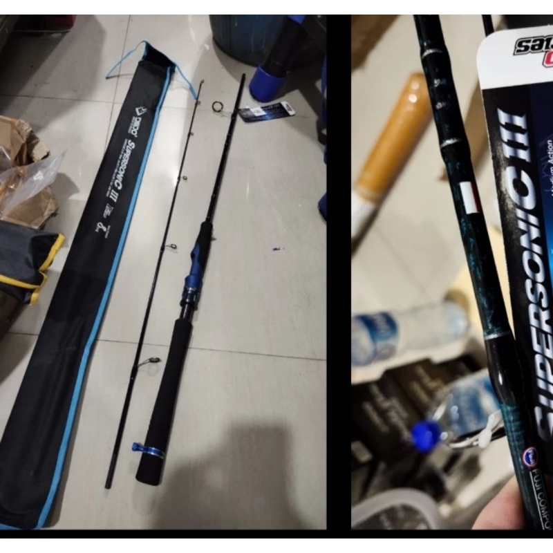 joran daido super Sonic III 150 165 180 cm joran carbon supersonic daido reelseat biru versi 3