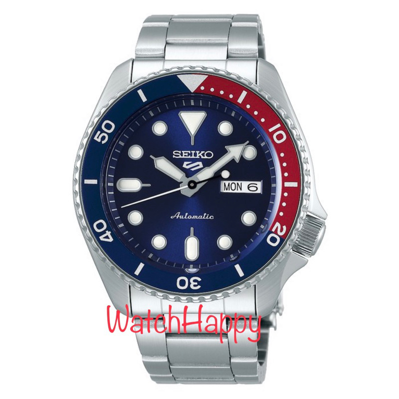 Seiko 5 SRPD53K1 SRPD53K SRPD53 New Seiko 5 Logo Supermen Pepsi Automatic Blue Dial 100% Original