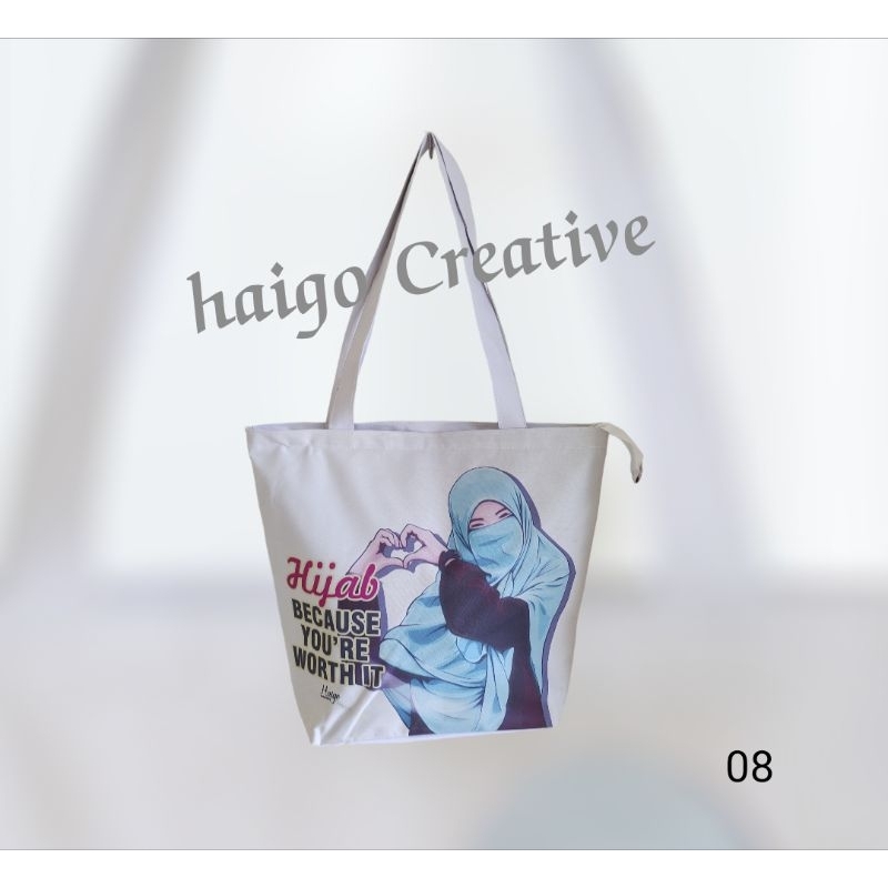 TOTEBAG HIJABERS - WANITA MURAH MERIAH bahan Dinir 300D