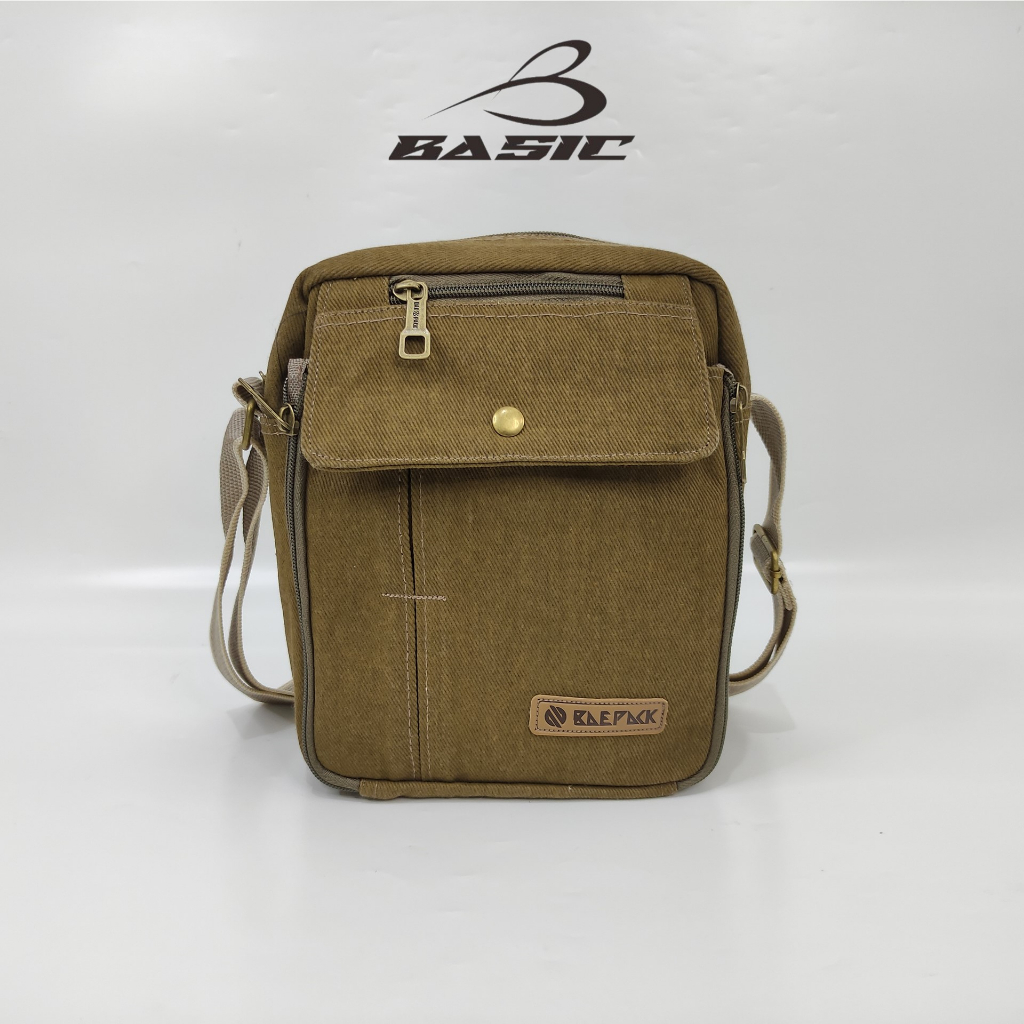 Baepack Tas Selempang kanvas Cowok Seri Xavier Mocca Original Baepack