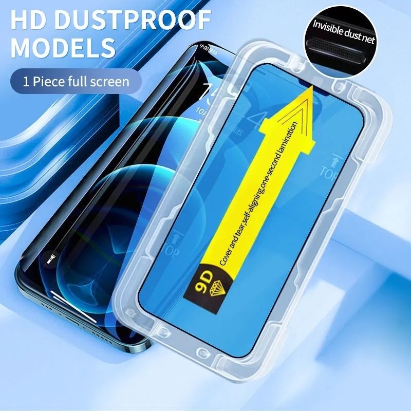 New Easy Install Tempered glass Clear Dan Spy IPhone 11 12 13 14 PLUS PRO MAX Anti Spy Anti Gores Ka